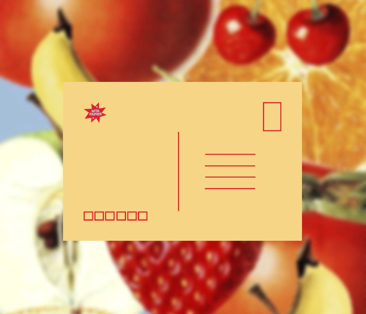 Carte postale - Collection NitaFruit