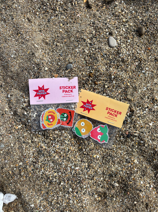 Sticker Pack de 6 stickers - Collection NitaFruit 🍓🍎