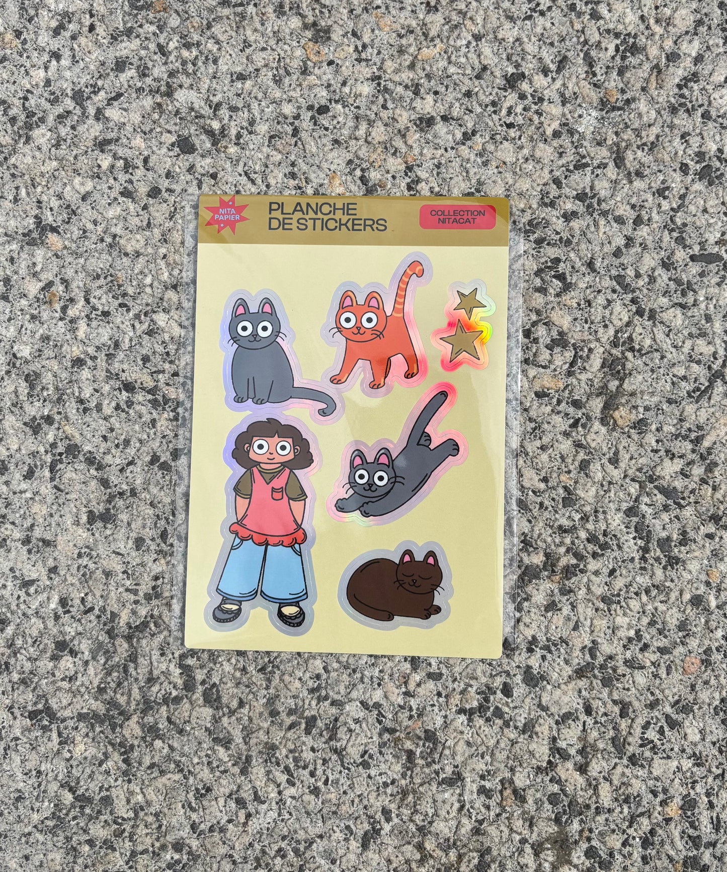 Planche de stickers - Collection NitaCat