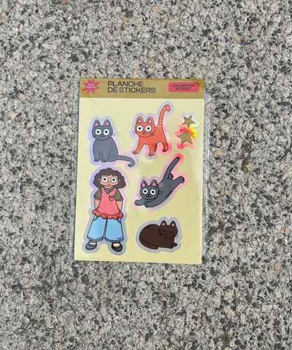 Planche de stickers - Collection NitaCat